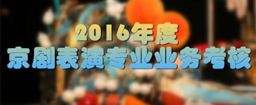 日本男人日屌视频在线观看国家京剧院2016年度京剧表演专业业务考...